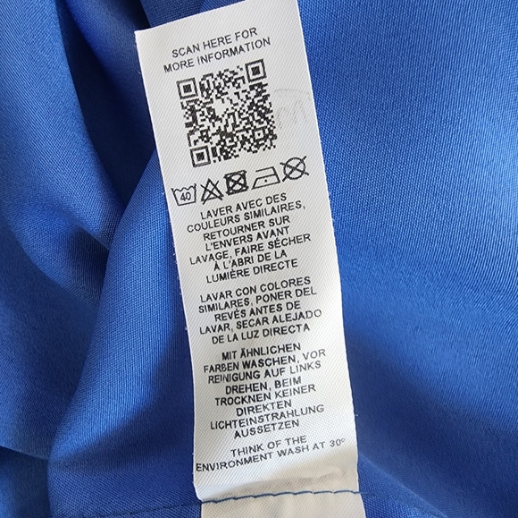 ASOS Design Mini Smock Dress in Blue Floral Size 4 - Picture 8 of 9